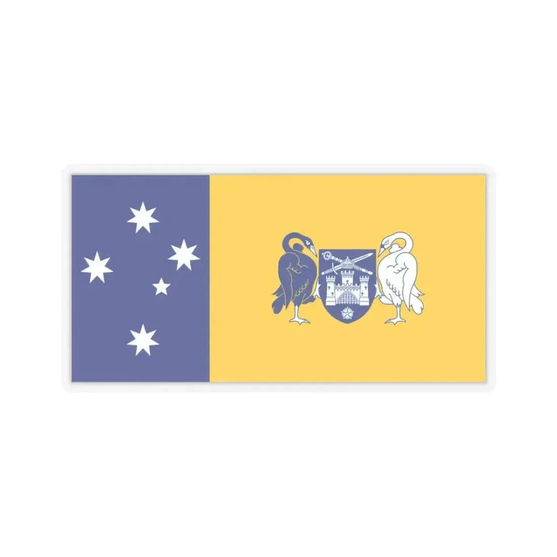 Flag of the Australian Capital Territory - STICKER Vinyl Kiss-Cut Decal 3 Inch Transparent - The Sticker Space