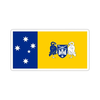 Flag of the Australian Capital Territory - STICKER Vinyl Kiss-Cut Decal 6 Inch White - The Sticker Space