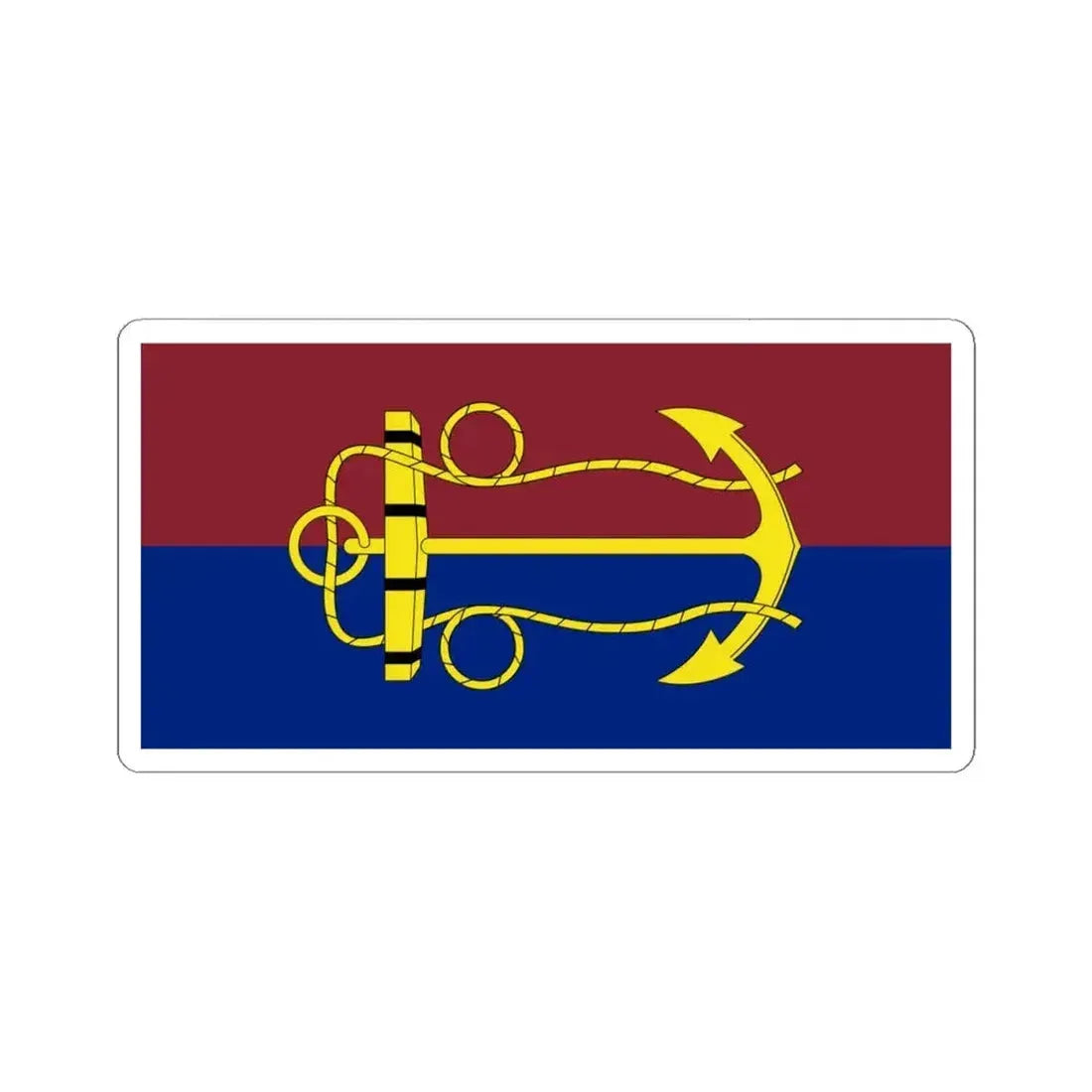 Flag of the Australian Navy Board (Australia) STICKER Vinyl Kiss-Cut Decal 4 Inch White - The Sticker Space