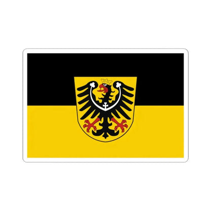 Flag of the Austrian Silesia (Austria) STICKER Vinyl Kiss-Cut Decal 2 Inch White - The Sticker Space