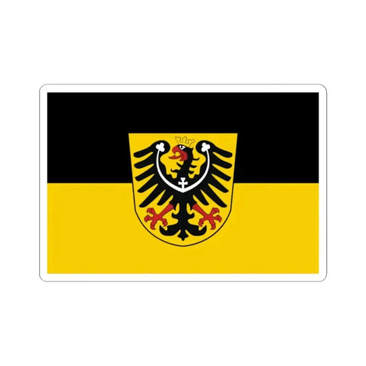 Flag of the Austrian Silesia (Austria) STICKER Vinyl Kiss-Cut Decal 2 Inch White - The Sticker Space