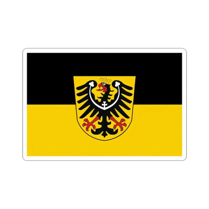 Flag of the Austrian Silesia (Austria) STICKER Vinyl Kiss-Cut Decal 3 Inch White - The Sticker Space