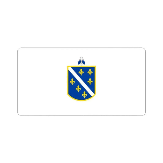 Flag of the Autonomous Province of Western Bosnia 1993-1995 (Bosnia and Herzegovina) STICKER Vinyl Kiss-Cut Decal 2 Inch White - The Sticker Space