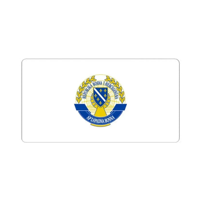 Flag of the Autonomous Province of Western Bosnia (Bosnia and Herzegovina) STICKER Vinyl Kiss-Cut Decal 2 Inch White - The Sticker Space