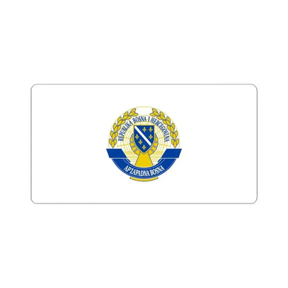 Flag of the Autonomous Province of Western Bosnia (Bosnia and Herzegovina) STICKER Vinyl Kiss-Cut Decal 3 Inch White - The Sticker Space