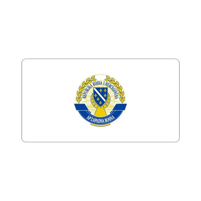 Flag of the Autonomous Province of Western Bosnia (Bosnia and Herzegovina) STICKER Vinyl Kiss-Cut Decal 6 Inch White - The Sticker Space