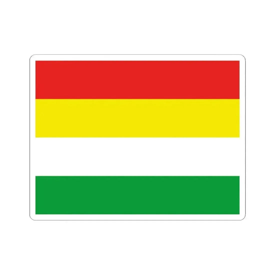 Flag of the Awa People (Colombia) STICKER Vinyl Kiss-Cut Decal 2 Inch White - The Sticker Space