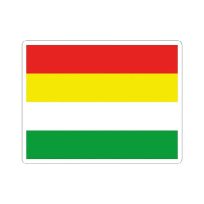 Flag of the Awa People (Colombia) STICKER Vinyl Kiss-Cut Decal 3 Inch White - The Sticker Space