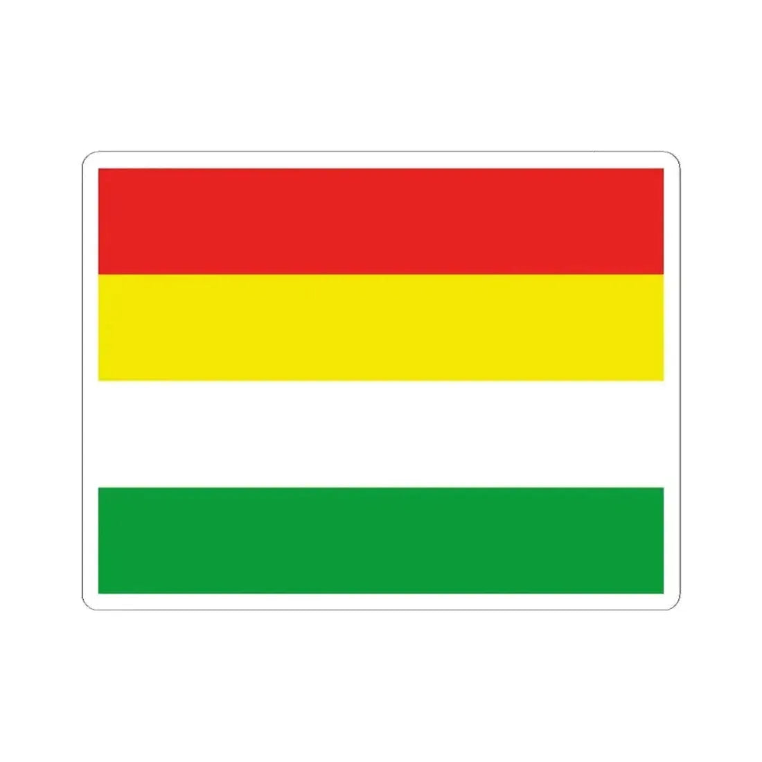 Flag of the Awa People (Colombia) STICKER Vinyl Kiss-Cut Decal 4 Inch White - The Sticker Space