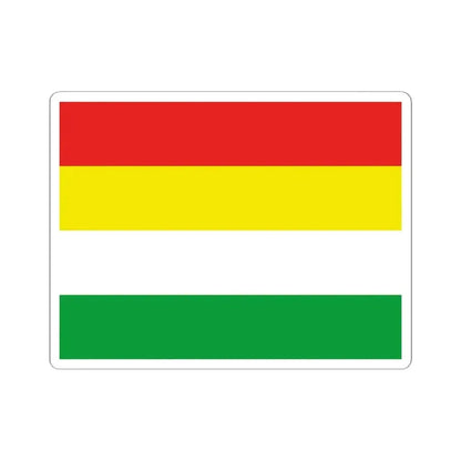 Flag of the Awa People (Colombia) STICKER Vinyl Kiss-Cut Decal 4 Inch White - The Sticker Space