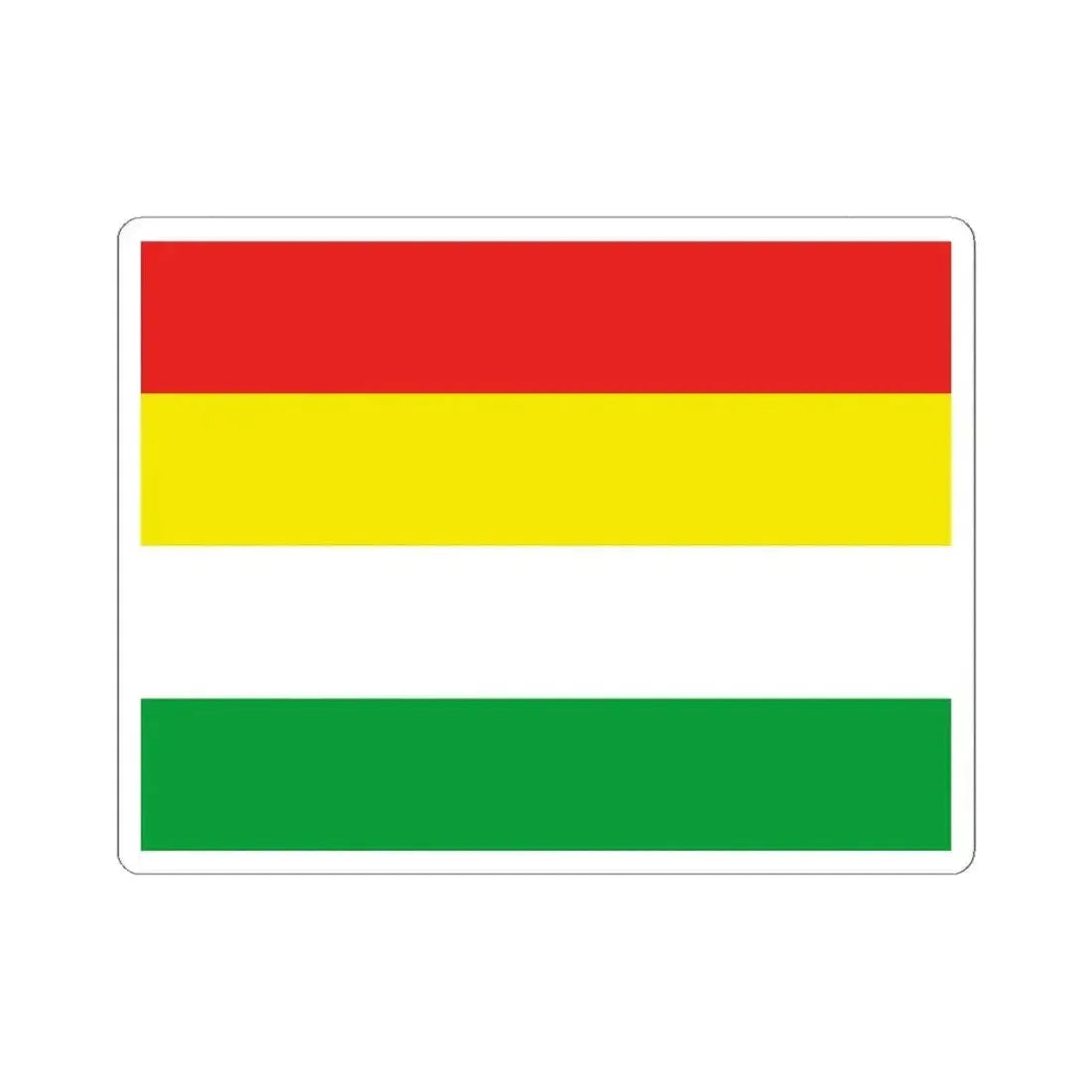 Flag of the Awa People (Colombia) STICKER Vinyl Kiss-Cut Decal 6 Inch White - The Sticker Space