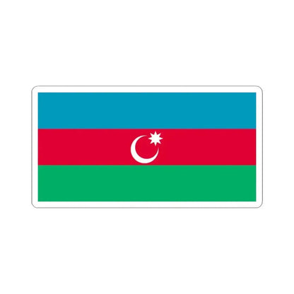 Flag of the Azerbaijan Democratic Republic 1918-1920 variant 2 (Azerbaijan) STICKER Vinyl Kiss-Cut Decal 3 Inch White - The Sticker Space
