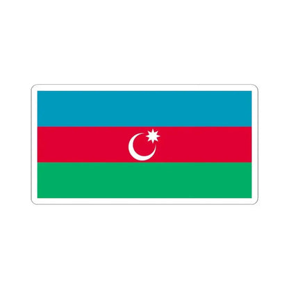Flag of the Azerbaijan Democratic Republic 1918-1920 variant 2 (Azerbaijan) STICKER Vinyl Kiss-Cut Decal 4 Inch White - The Sticker Space