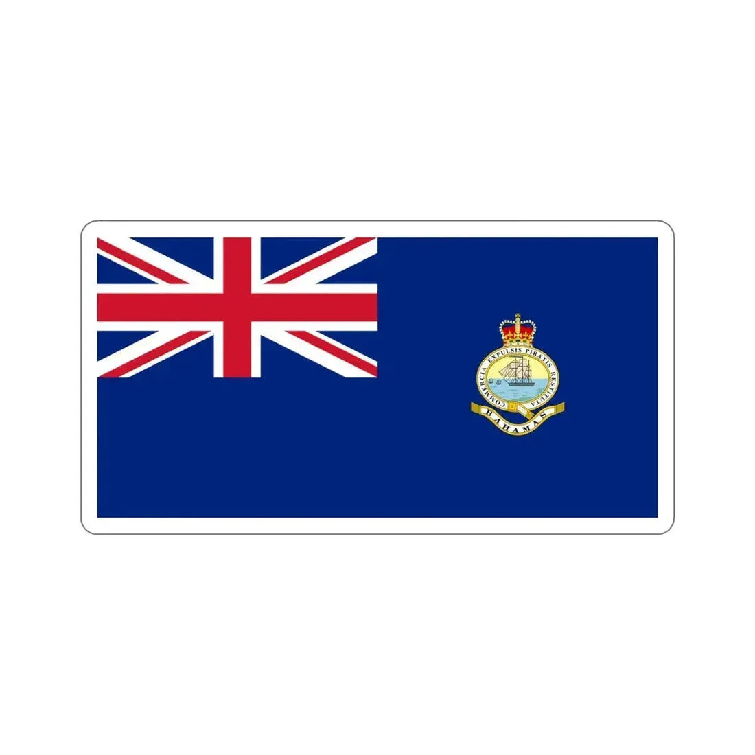 Flag of the Bahamas (1953–1964) STICKER Vinyl Die-Cut Decal 6 Inch - The Sticker Space