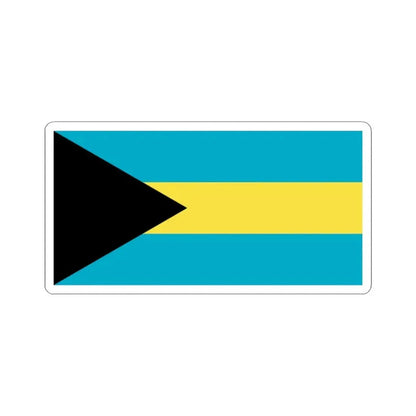 Flag of the Bahamas 1973-2006 (Bahamas) STICKER Vinyl Kiss-Cut Decal 3 Inch White - The Sticker Space