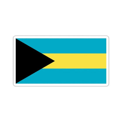 Flag of the Bahamas 1973-2006 (Bahamas) STICKER Vinyl Kiss-Cut Decal 6 Inch White - The Sticker Space