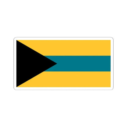Flag of the Bahamas 1973 proposal by Anthony Wagner (Bahamas) STICKER Vinyl Kiss-Cut Decal 2 Inch White - The Sticker Space