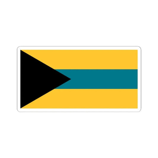 Flag of the Bahamas 1973 proposal by Anthony Wagner (Bahamas) STICKER Vinyl Kiss-Cut Decal 2 Inch White - The Sticker Space