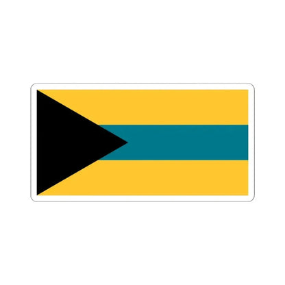 Flag of the Bahamas 1973 proposal by Anthony Wagner (Bahamas) STICKER Vinyl Kiss-Cut Decal 4 Inch White - The Sticker Space