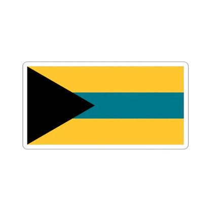 Flag of the Bahamas 1973 proposal by Anthony Wagner (Bahamas) STICKER Vinyl Kiss-Cut Decal 6 Inch White - The Sticker Space