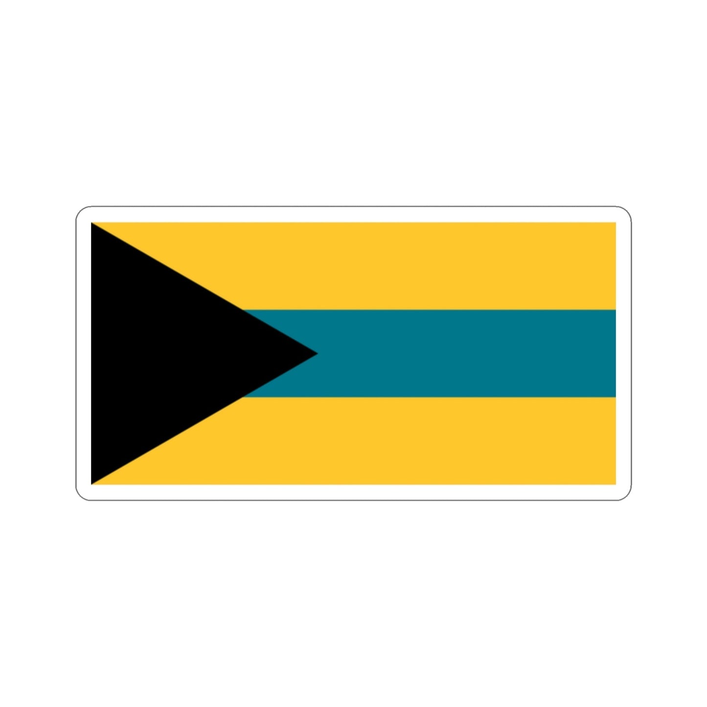 Flag of the Bahamas (1973 Proposal) STICKER Vinyl Die-Cut Decal-2 Inch-The Sticker Space