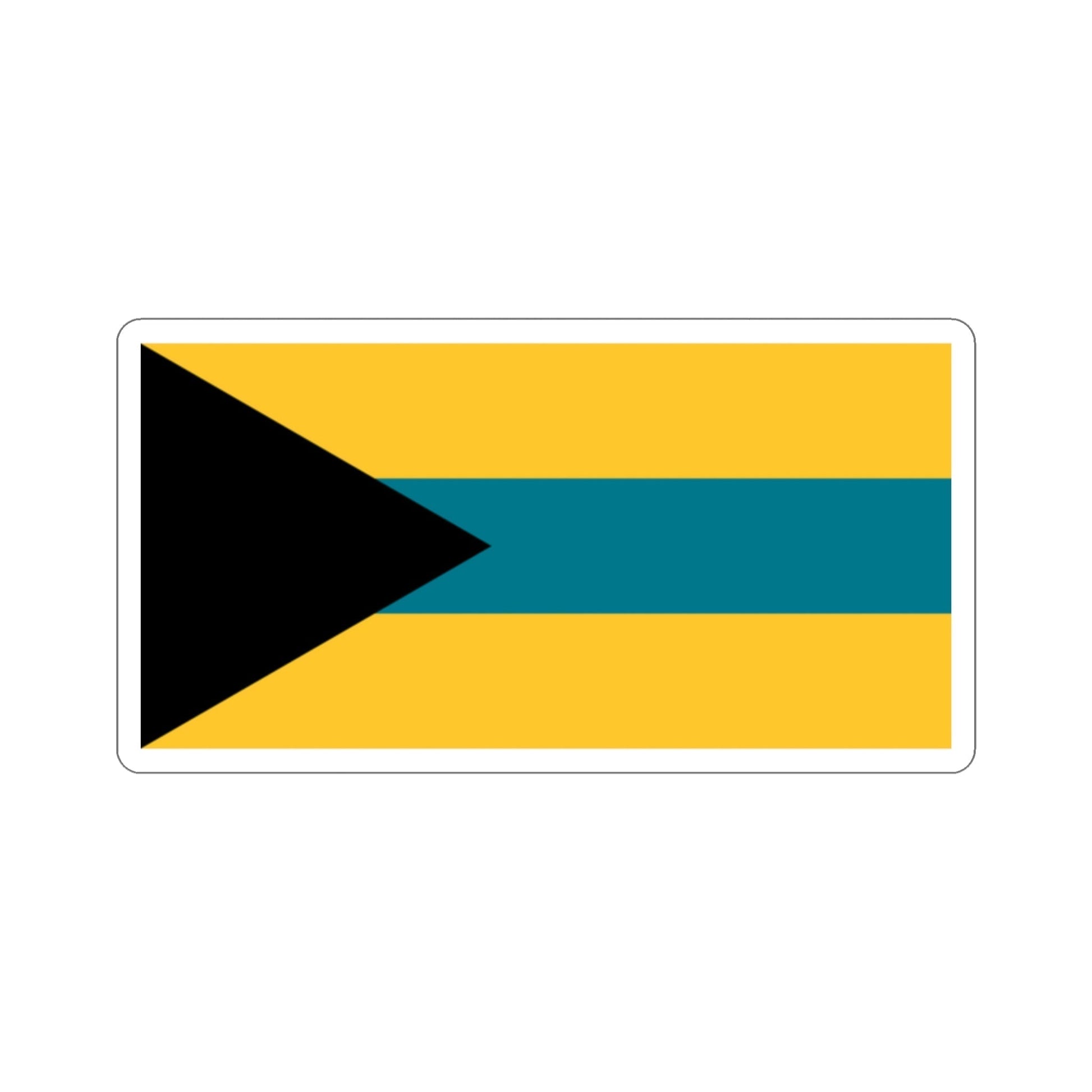 Flag of the Bahamas (1973 Proposal) STICKER Vinyl Die-Cut Decal-2 Inch-The Sticker Space