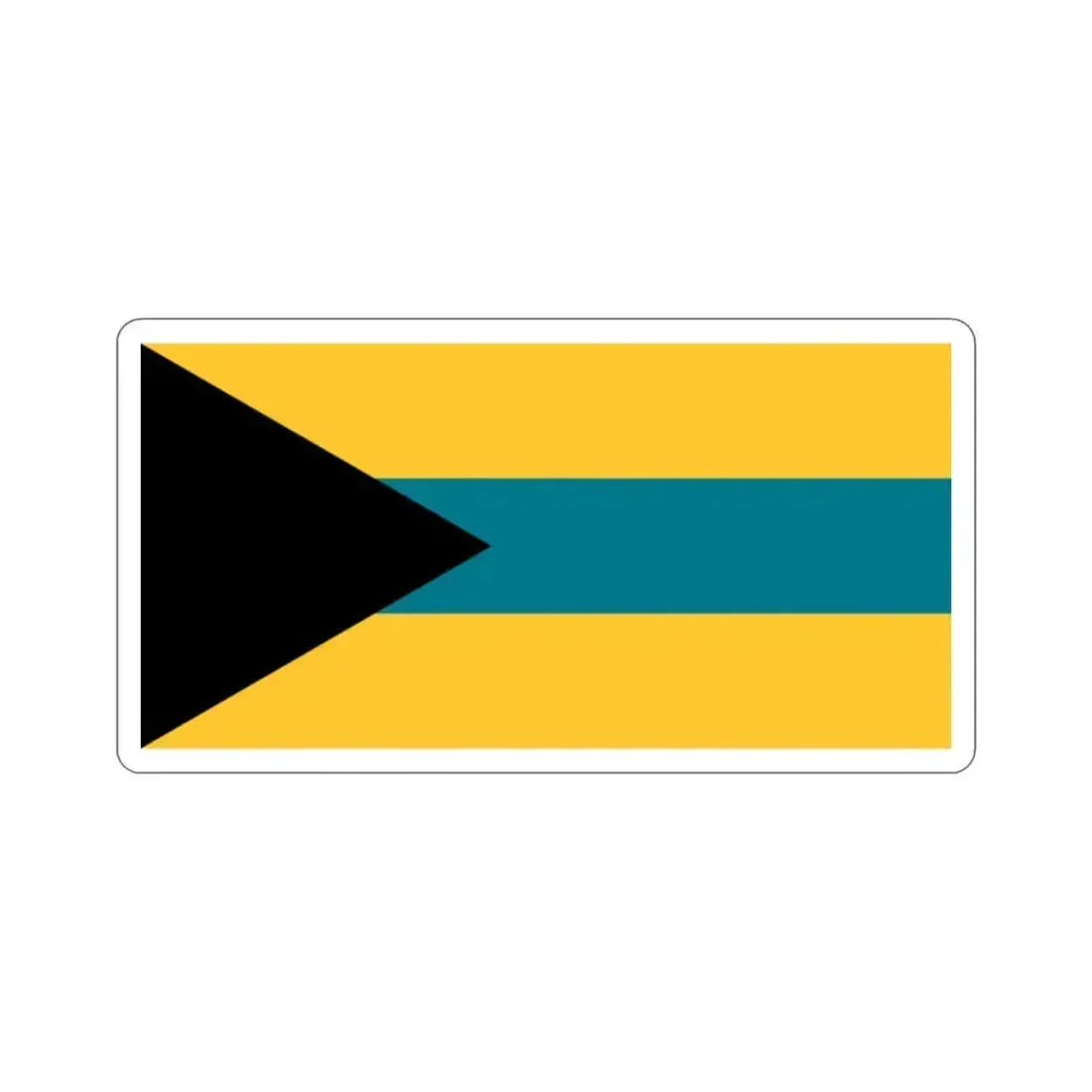 Flag of the Bahamas (1973 Proposal) STICKER Vinyl Die-Cut Decal 2 Inch - The Sticker Space