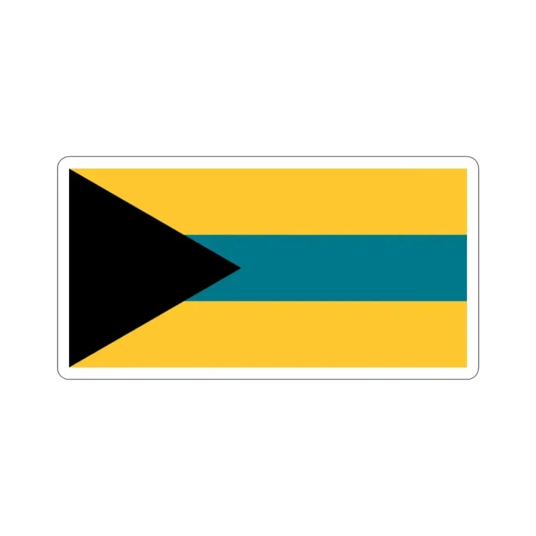 Flag of the Bahamas (1973 Proposal) STICKER Vinyl Die-Cut Decal 2 Inch - The Sticker Space