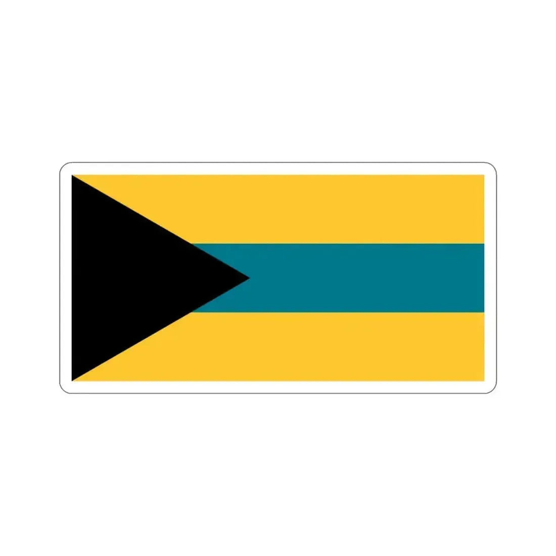 Flag of the Bahamas (1973 Proposal) STICKER Vinyl Die-Cut Decal 3 Inch - The Sticker Space