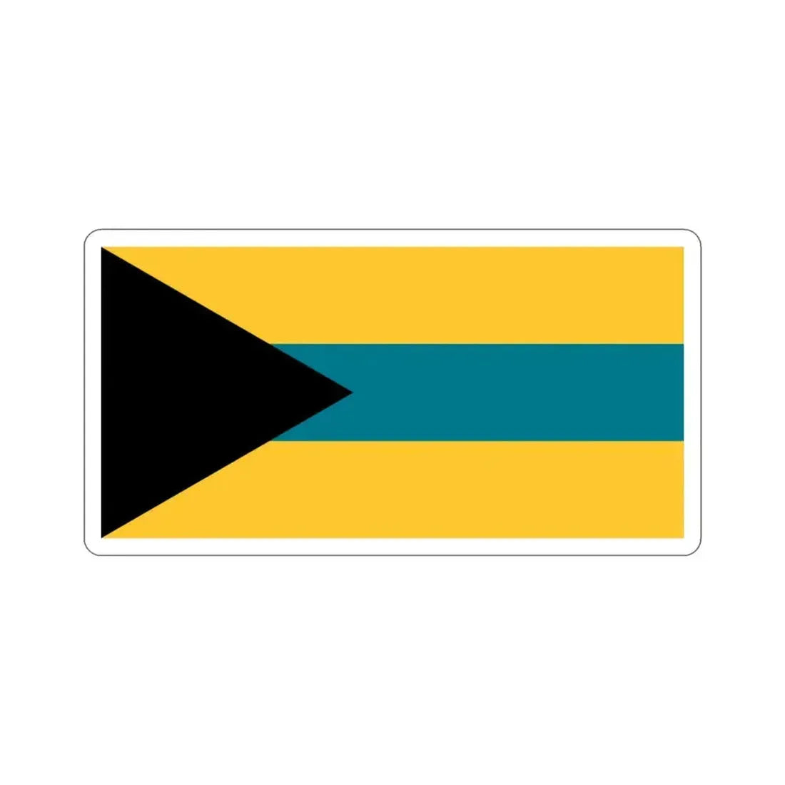 Flag of the Bahamas (1973 Proposal) STICKER Vinyl Die-Cut Decal 3 Inch - The Sticker Space