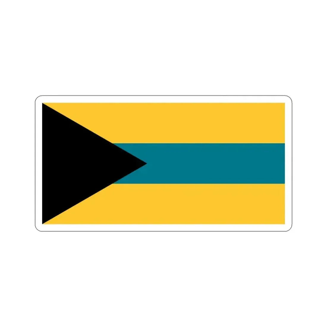 Flag of the Bahamas (1973 Proposal) STICKER Vinyl Die-Cut Decal 4 Inch - The Sticker Space