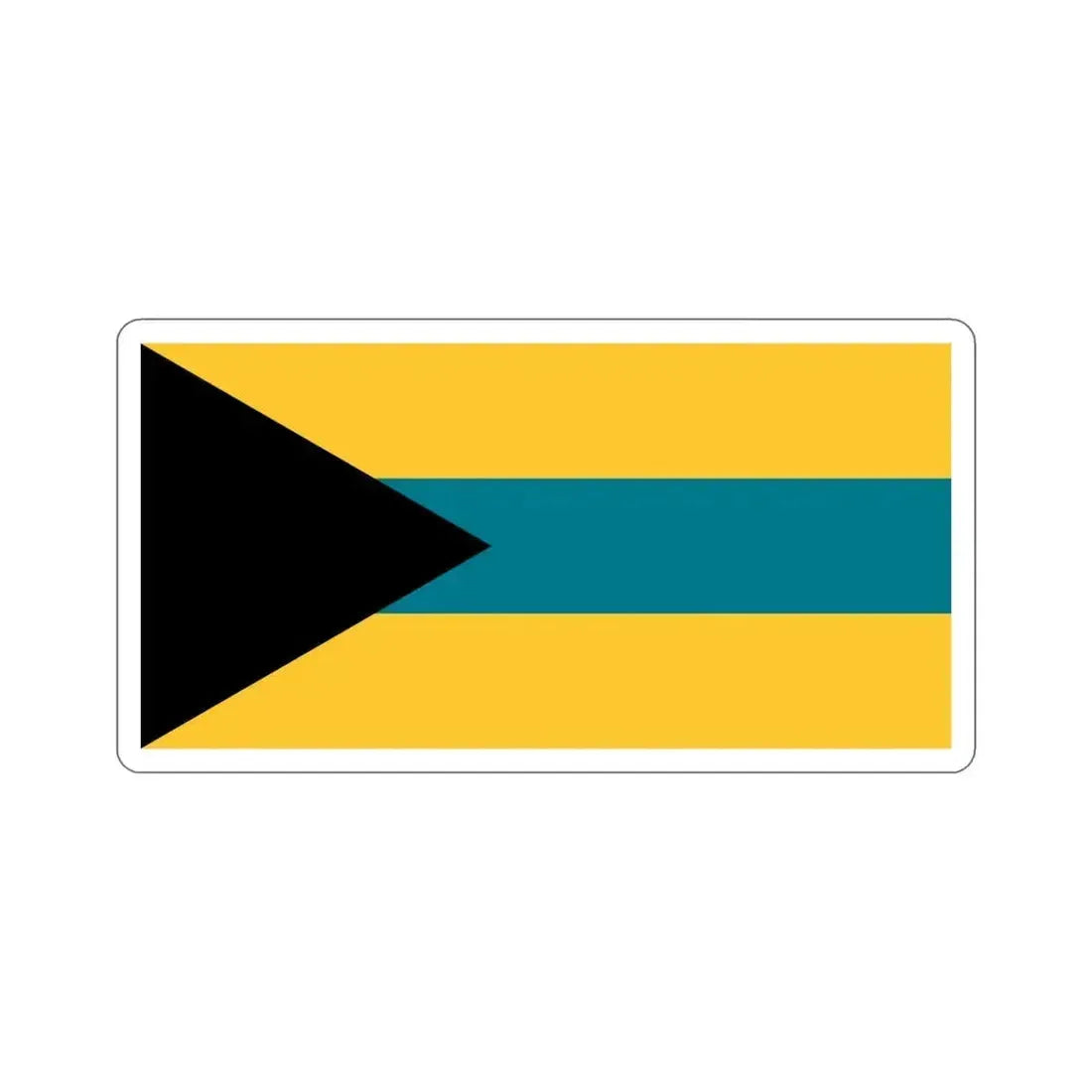 Flag of the Bahamas (1973 Proposal) STICKER Vinyl Die-Cut Decal 5 Inch - The Sticker Space