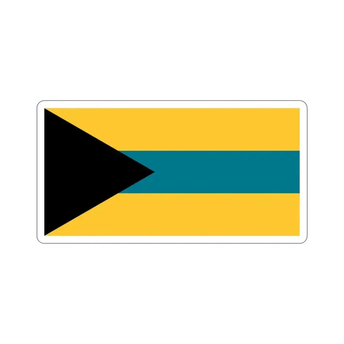 Flag of the Bahamas (1973 Proposal) STICKER Vinyl Die-Cut Decal 6 Inch - The Sticker Space