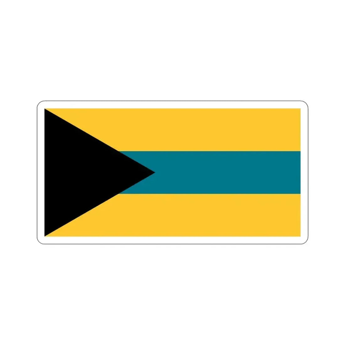Flag of the Bahamas (1973 Proposal) STICKER Vinyl Die-Cut Decal 6 Inch - The Sticker Space