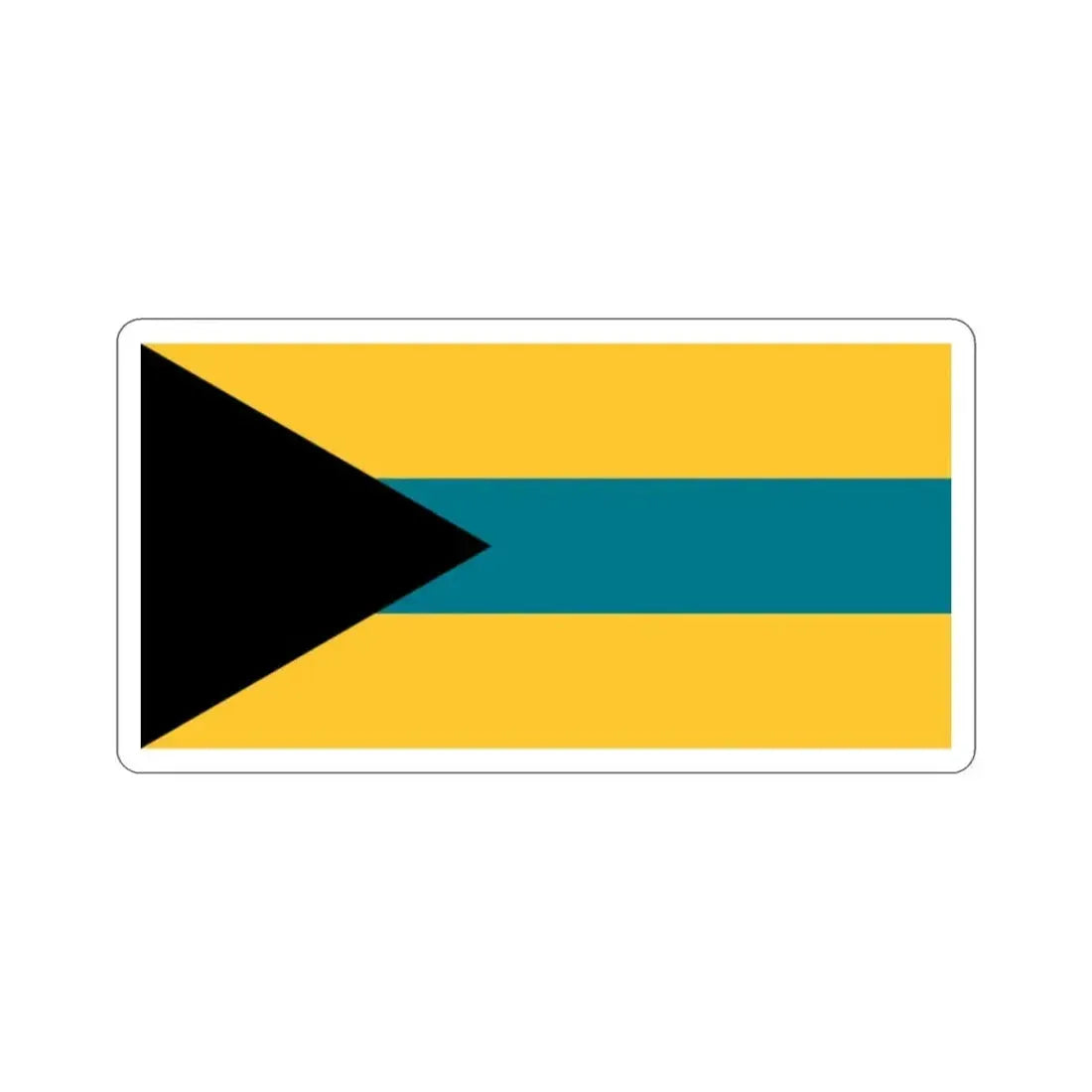 Flag of the Bahamas (1973 Proposal) STICKER Vinyl Die-Cut Decal - The Sticker Space