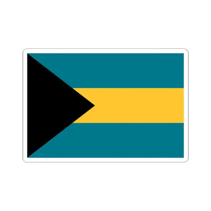 Flag of the Bahamas 3-2 (Bahamas) STICKER Vinyl Kiss-Cut Decal 2 Inch White - The Sticker Space