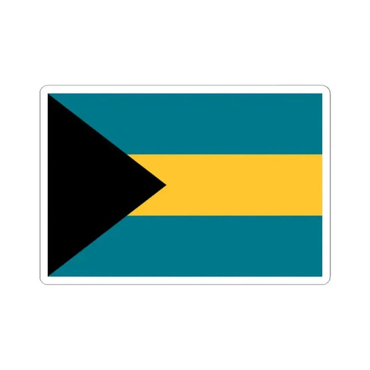 Flag of the Bahamas 3-2 (Bahamas) STICKER Vinyl Kiss-Cut Decal 2 Inch White - The Sticker Space