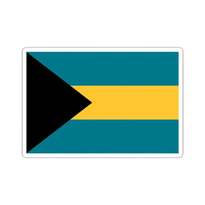 Flag of the Bahamas 3-2 (Bahamas) STICKER Vinyl Kiss-Cut Decal 3 Inch White - The Sticker Space