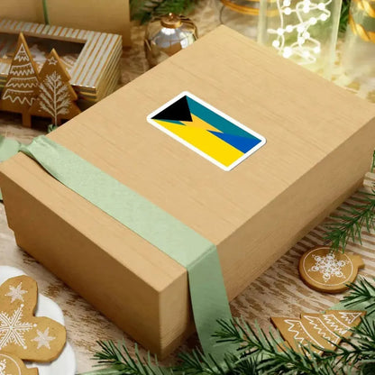 Flag of the Bahamas and Ukraine (Bahamas) STICKER Vinyl Kiss-Cut Decal - The Sticker Space