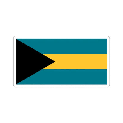 Flag of the Bahamas (Bahamas) STICKER Vinyl Kiss-Cut Decal 2 Inch White - The Sticker Space