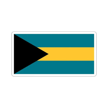 Flag of the Bahamas (Bahamas) STICKER Vinyl Kiss-Cut Decal 3 Inch White - The Sticker Space