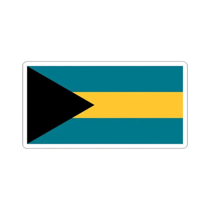 Flag of the Bahamas (Bahamas) STICKER Vinyl Kiss-Cut Decal 6 Inch White - The Sticker Space