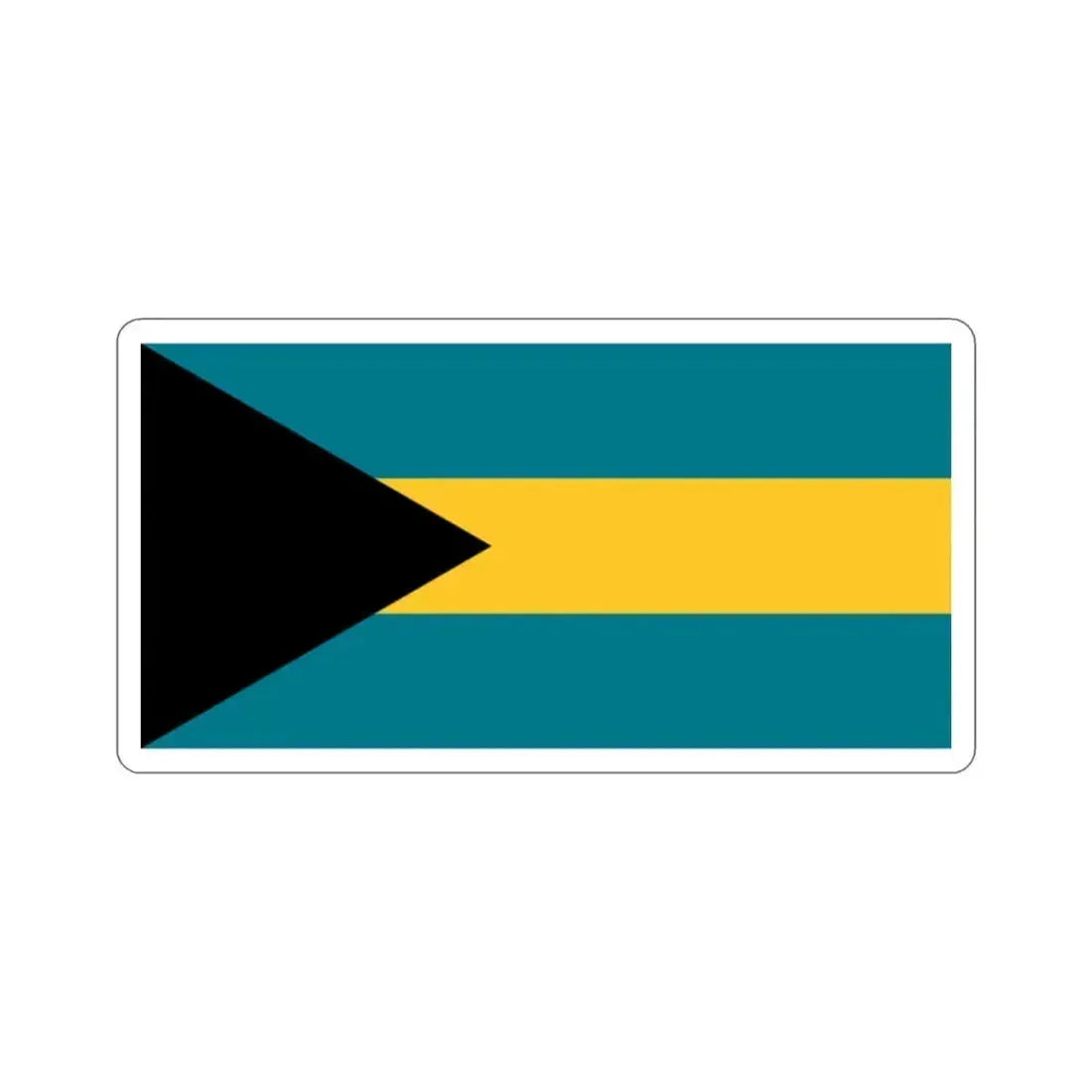 Flag of the Bahamas STICKER Vinyl Die-Cut Decal 2 Inch - The Sticker Space