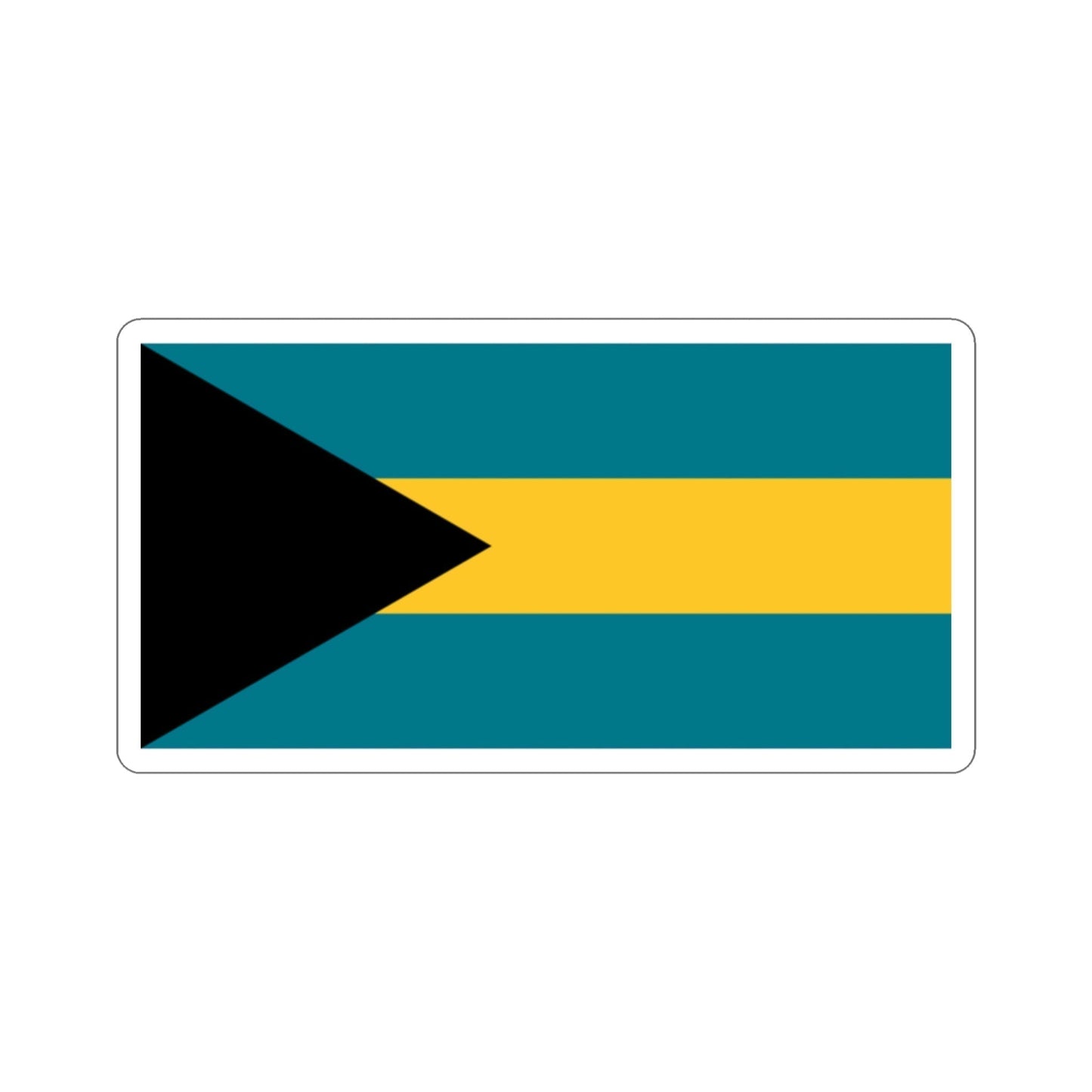 Flag of the Bahamas STICKER Vinyl Die-Cut Decal-2 Inch-The Sticker Space