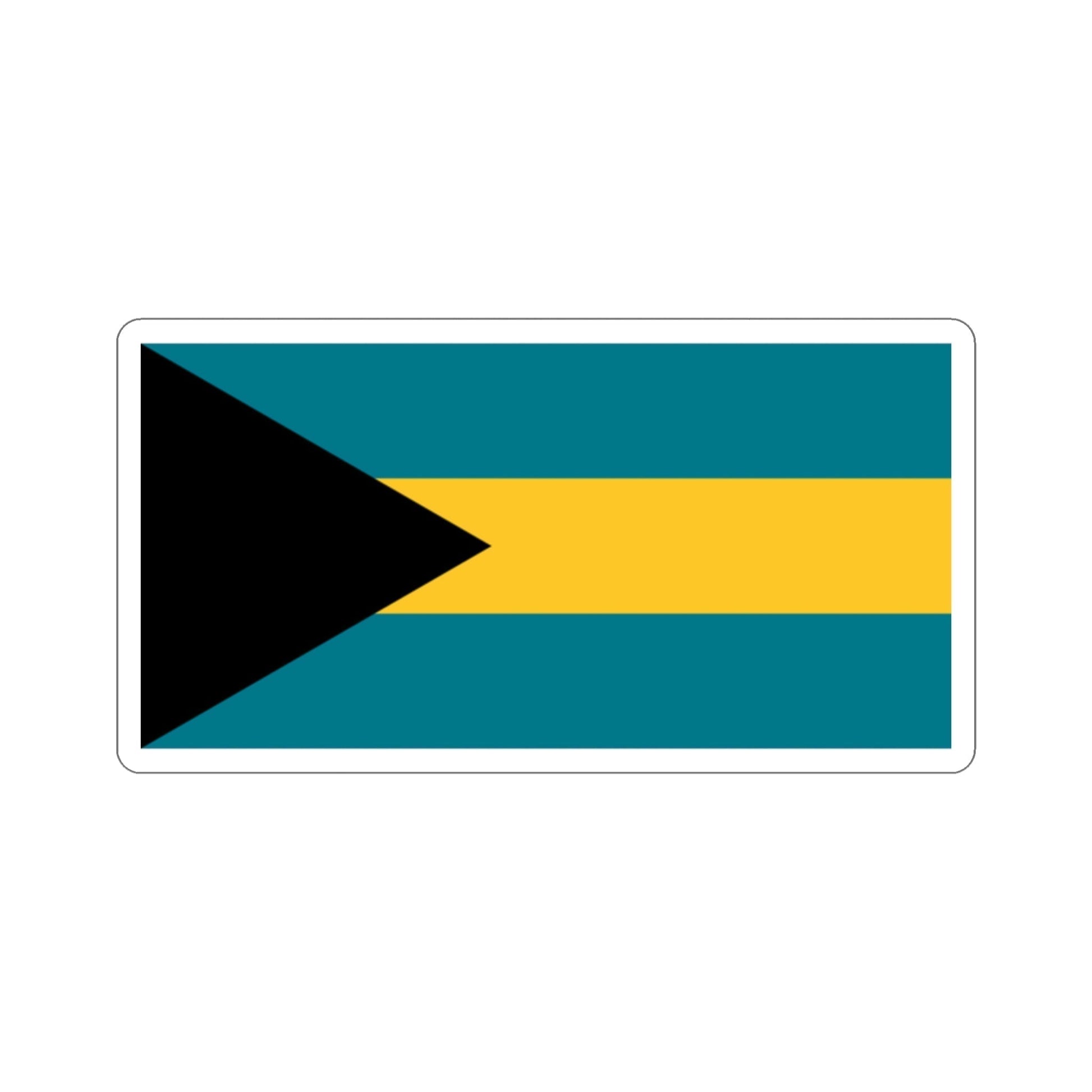 Flag of the Bahamas STICKER Vinyl Die-Cut Decal-2 Inch-The Sticker Space