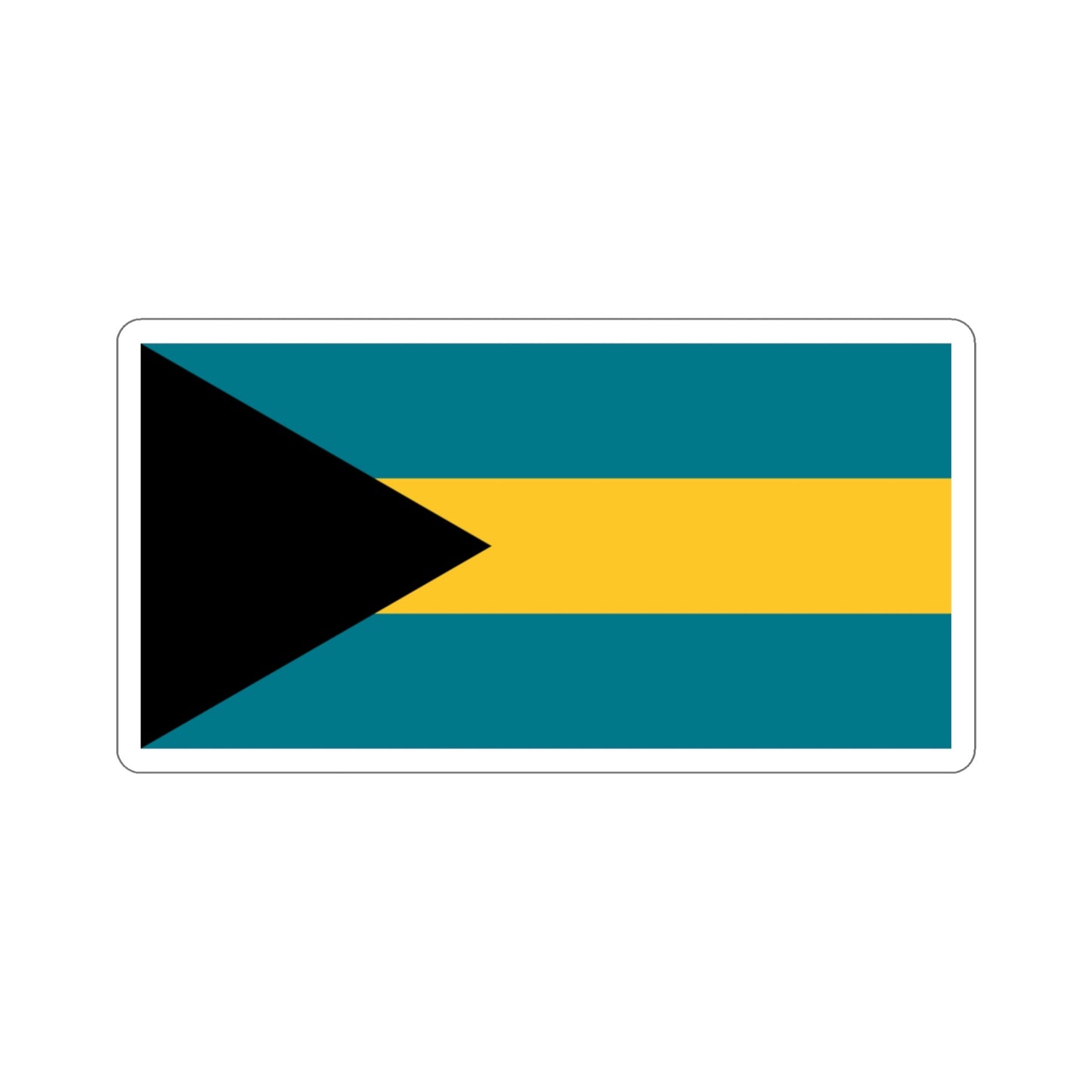 Flag of the Bahamas STICKER Vinyl Die-Cut Decal-3 Inch-The Sticker Space