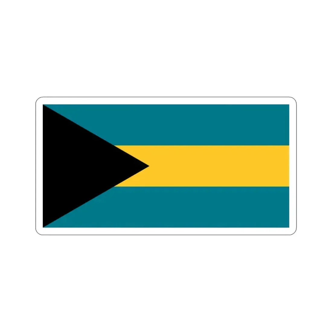 Flag of the Bahamas STICKER Vinyl Die-Cut Decal 3 Inch - The Sticker Space