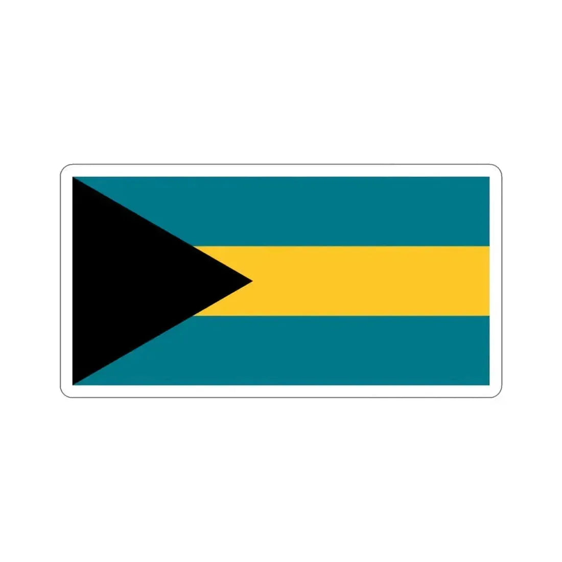 Flag of the Bahamas STICKER Vinyl Die-Cut Decal 4 Inch - The Sticker Space
