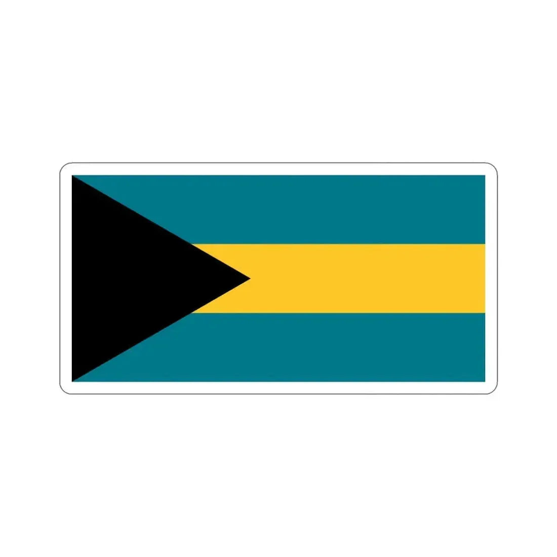 Flag of the Bahamas STICKER Vinyl Die-Cut Decal 4 Inch - The Sticker Space