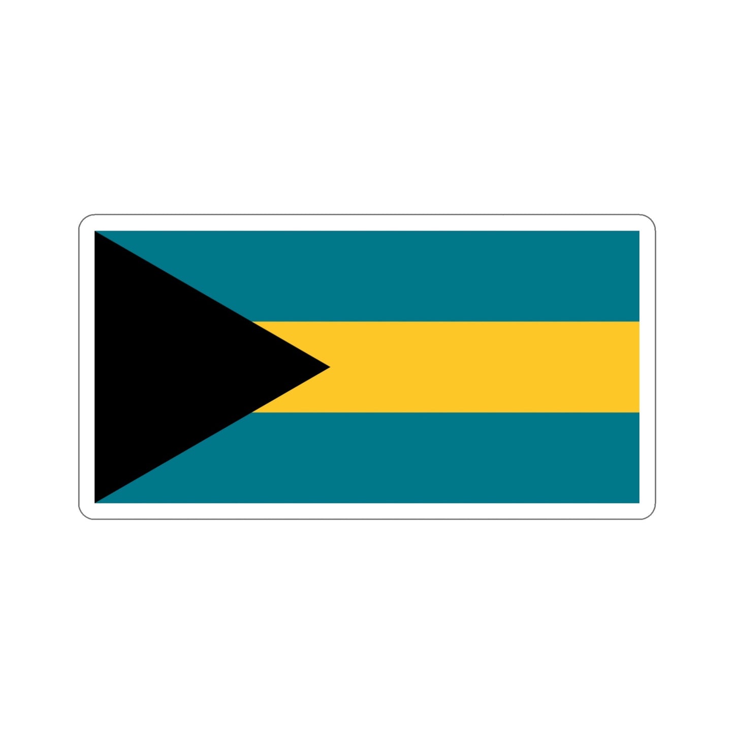 Flag of the Bahamas STICKER Vinyl Die-Cut Decal-5 Inch-The Sticker Space